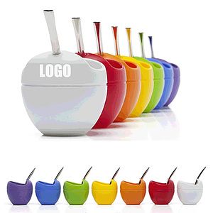 Silicone Yerba Mate Gourd with Straw