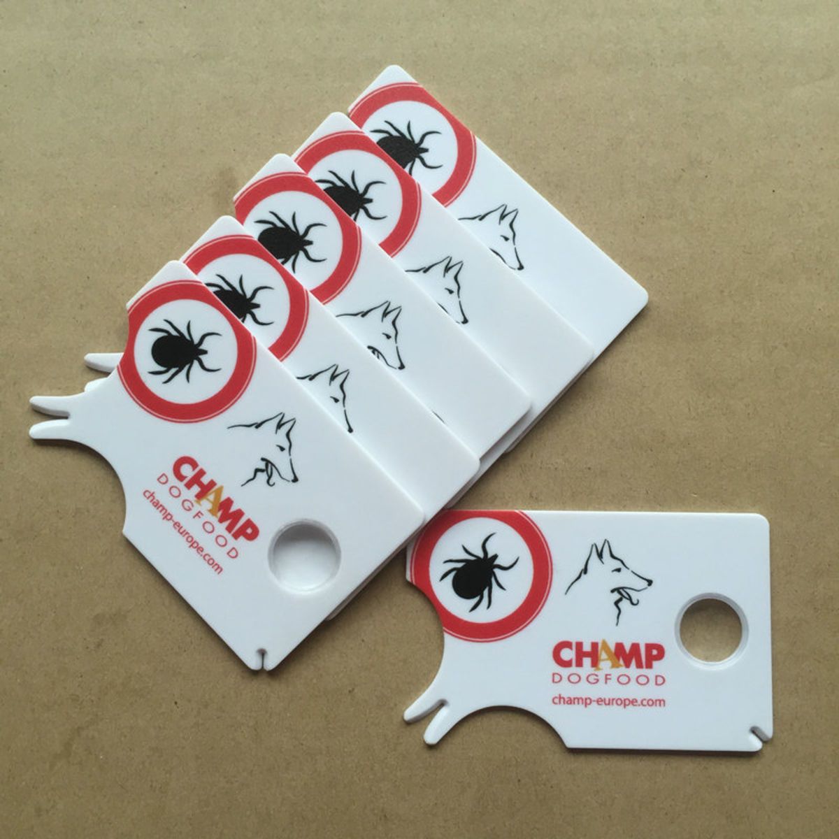 Small Tick Card with Magnifier Tick/ Remover Card with Magnifying Glass