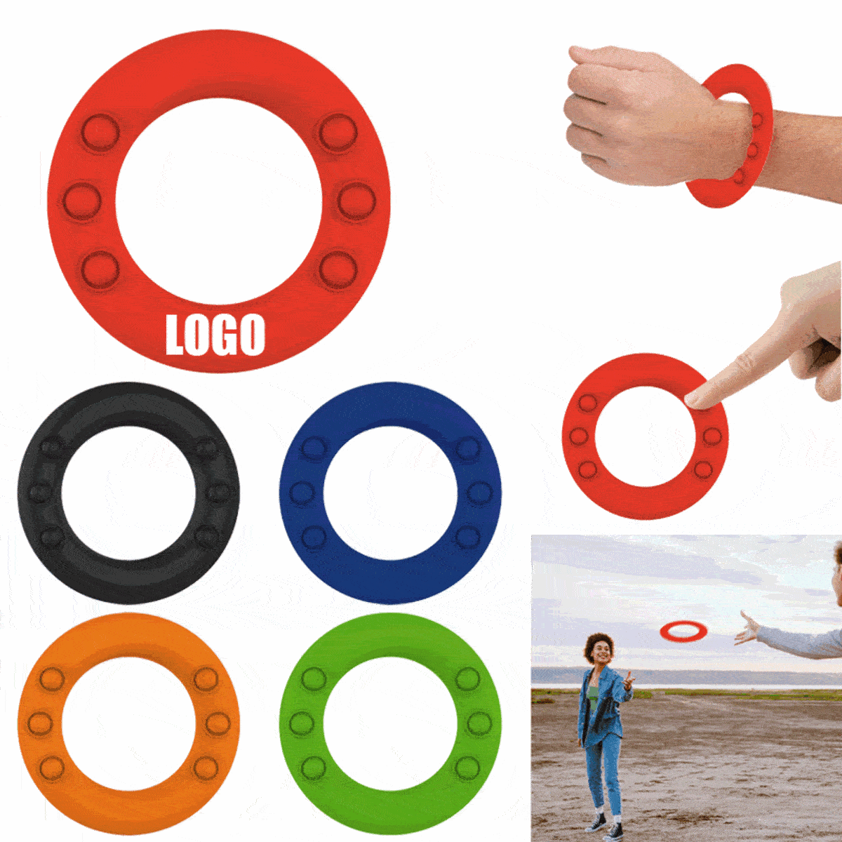 Silicone Wrist Toy/ Flying Rings/Flying Disc