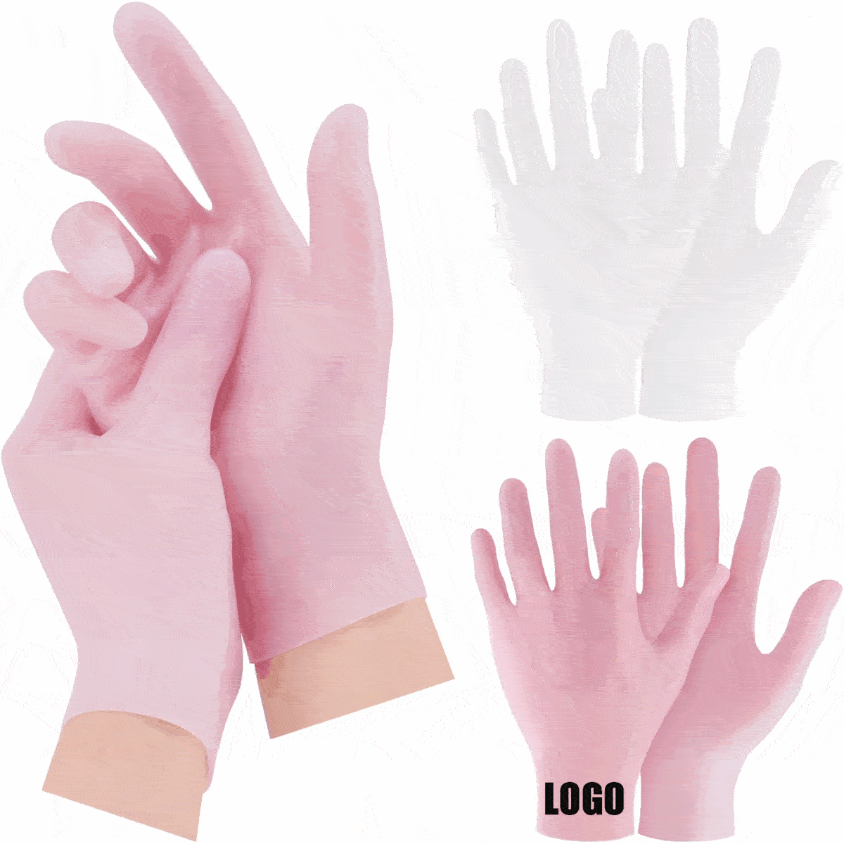 Silicone Moisturizing Gloves /Silicone Gloves for Dry Hands/Gel Spa Hydrating Gloves