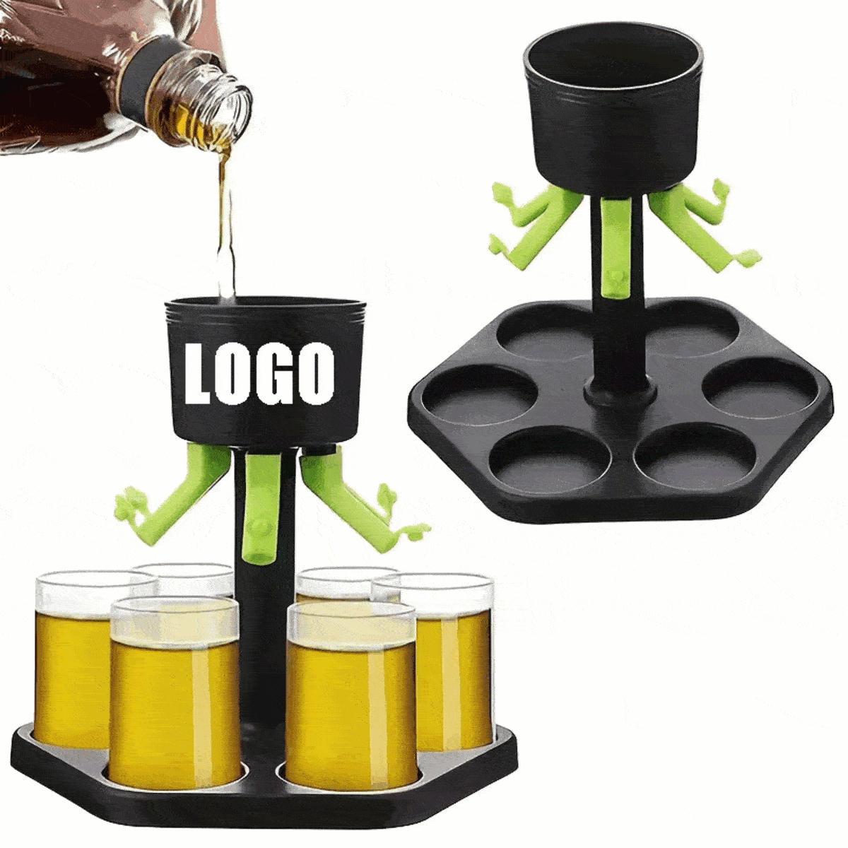 6 Shot Glass Dispenser and Holder