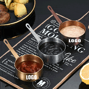 Sauce Cups with Handle/Stainless Steel Stackable Mini Dipping Sauce Cup