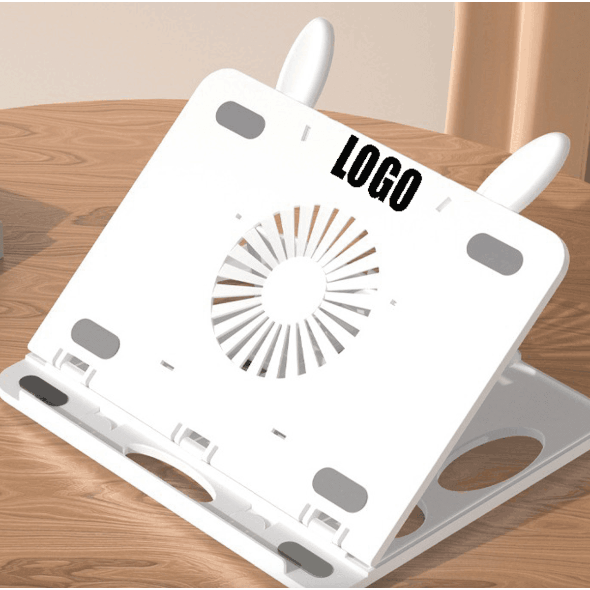 Adjustable Computer Stand with 360 Rotating Base
