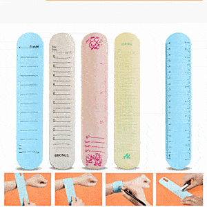 Memo Wrist Band/To Do List Slap Bracelets Silicone Reusable Erasable Wrist Band/ Waterproof Writable