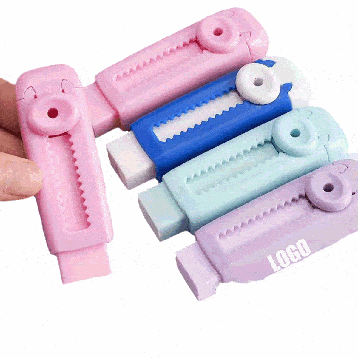 Sliding Retractable Pencil Eraser Cute Erasers