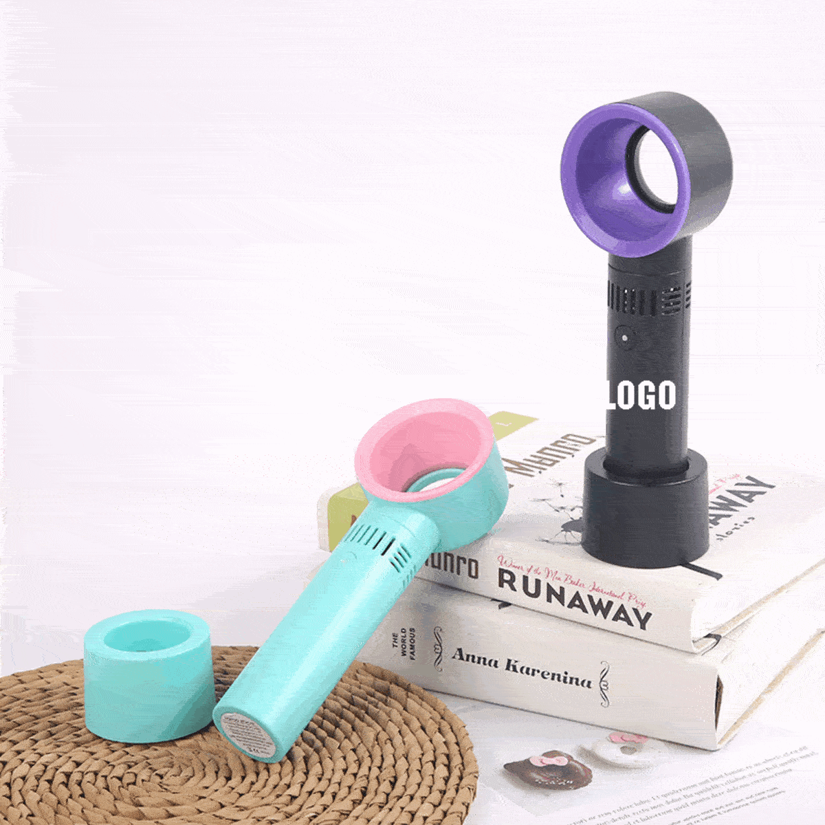 Portable USB Rechargeable Mini Fan/Dryer Bladeless Handheld
