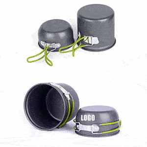 Camping Cookware Mess Kit / Backpacking Pot Gear Camping Cooking Pots and Pans Set