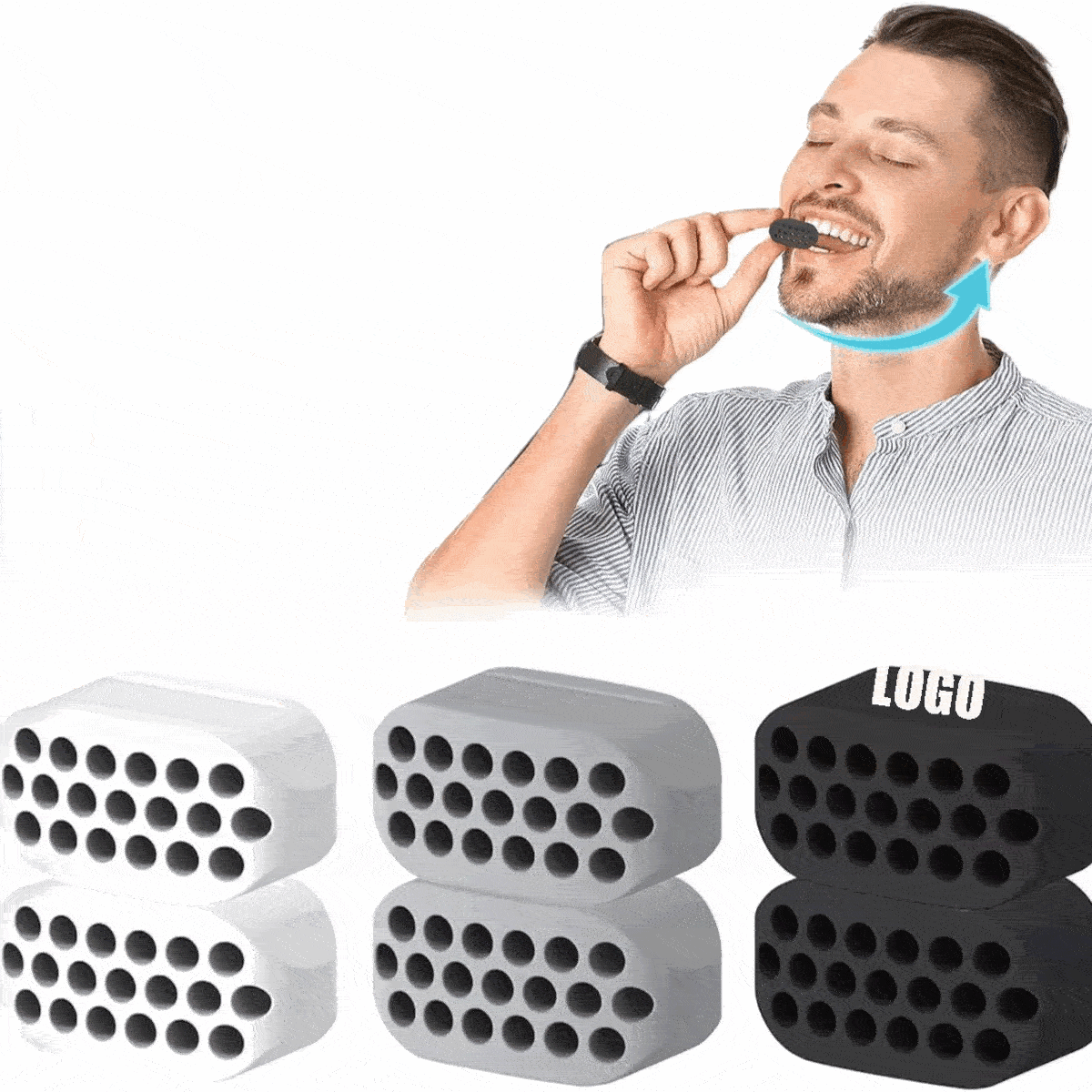 Jaw Exerciser / Silicone Jaw Trainer & Jawline Exerciser Shaper