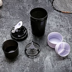 OEM Three layers creative protein powder shaker cup