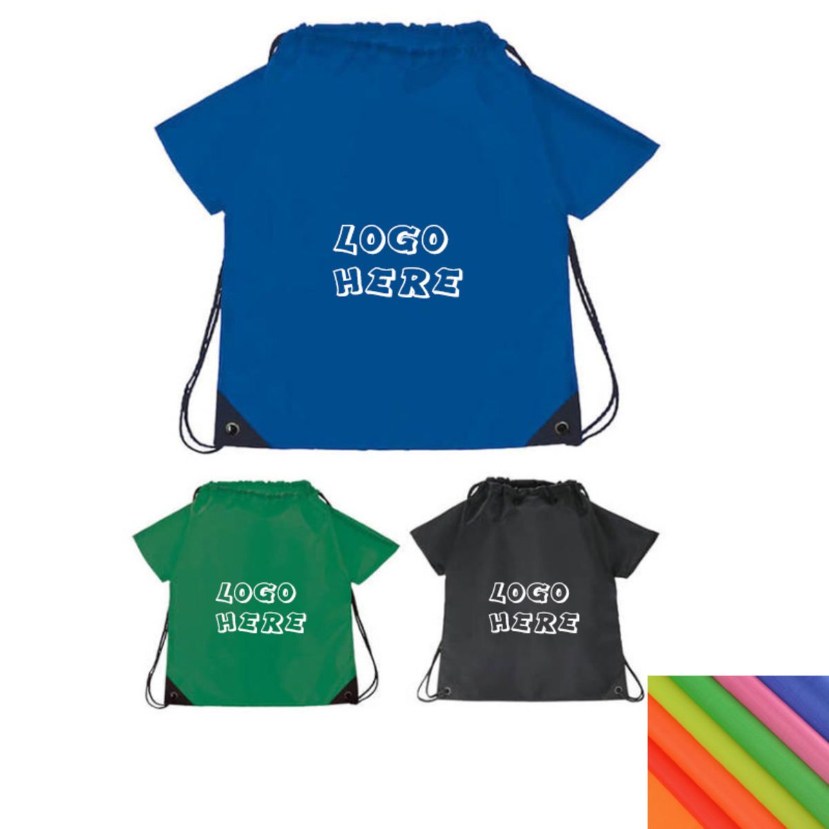 210D T-shirt Sports Drawstring Backpack