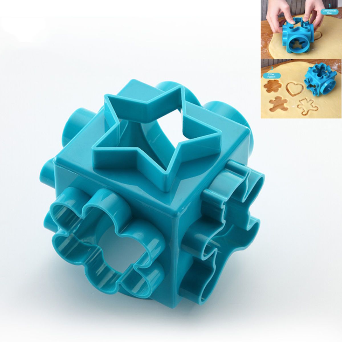 6 in 1 Cartoon Shape Cookie Cutter
