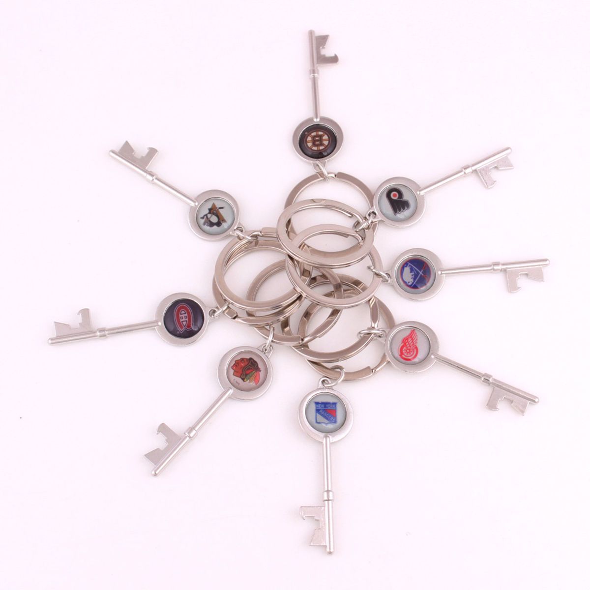 Key Shape Bottle Opener Keychain