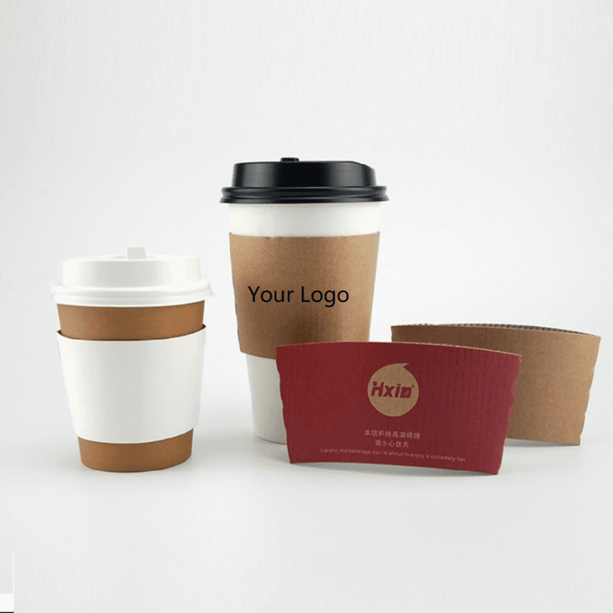 12 Oz. Hot Beverage Paper Coffee Cup With Sleeve