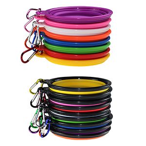 Silicone Collapsible Pet Bowl With Carabiner