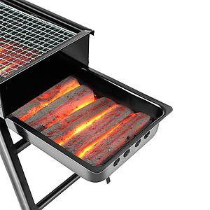 Extra Thick Large Outdoor Barbecue Portable Grill