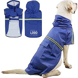 Dog Raincoat Poncho For Small To X-Large And Puppies