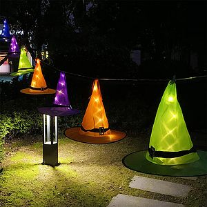 Halloween Decorations Witch Hat Light