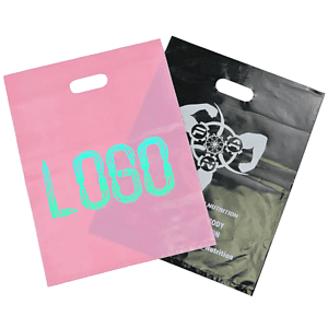PE Plastic Die Cut Handles Bag
