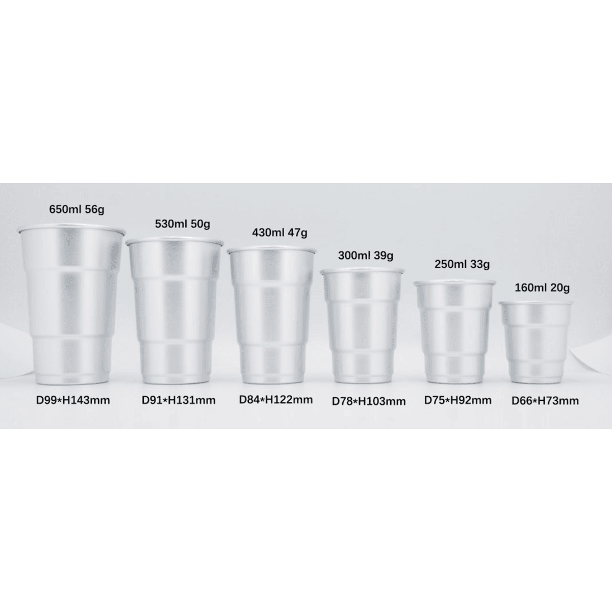 250ML Aluminum Cup