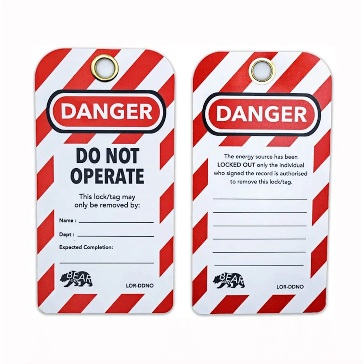 Custom Lockout Tag