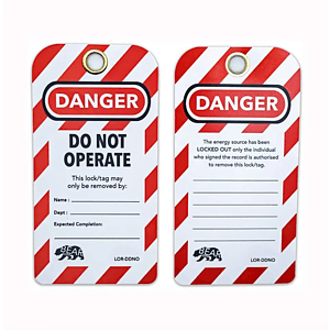 Custom Lockout Tag