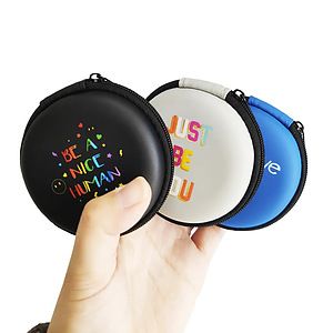 Round Earphone Case