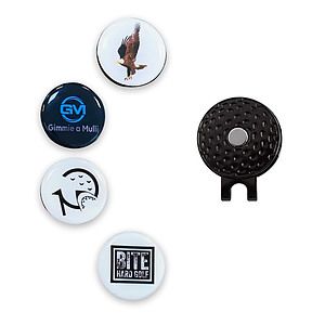 Golf Hat Clip with Magnetic Ball Marker