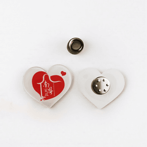 Custom Lightweight Acrylic Magnetic Circle Pin