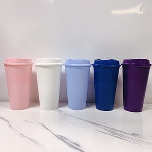 16 Oz PP Coffee Mug Frosted Supply Drinking Mugs