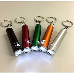 Flashlight with logo light up