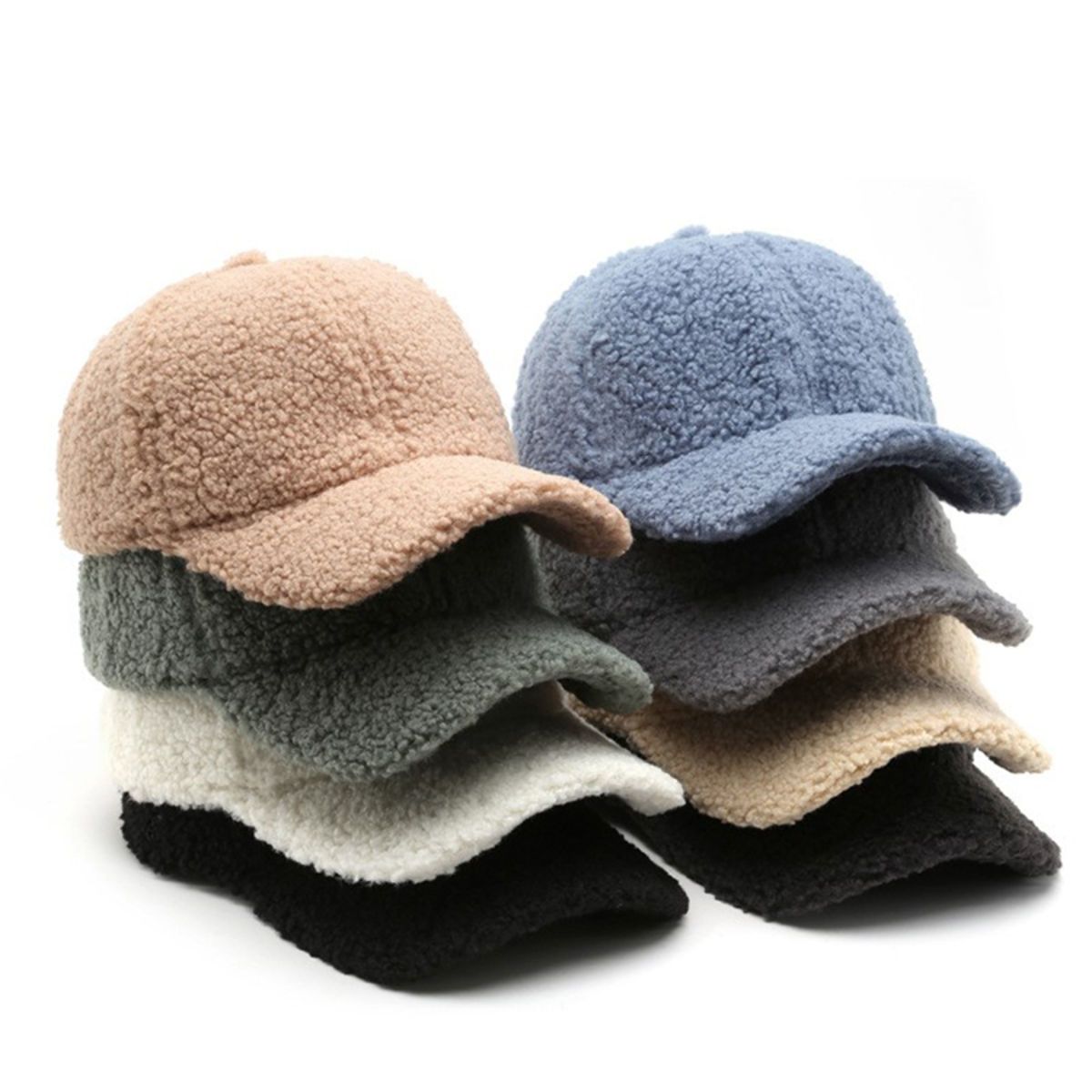 Winter Lamb Hair Warm Baseball Hat