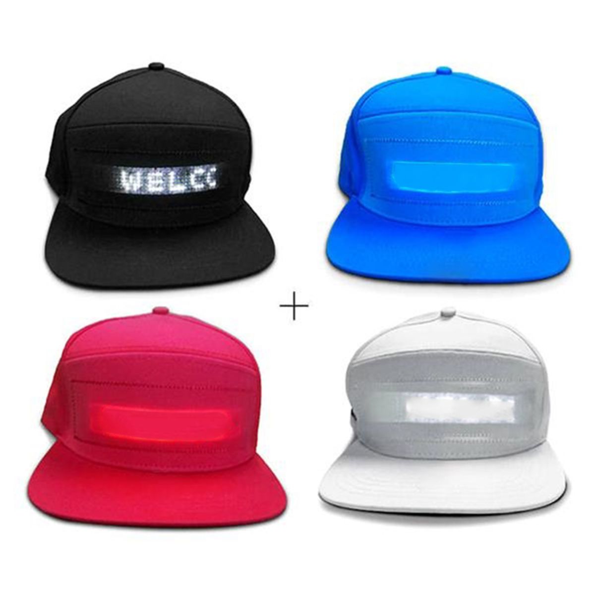 Animated Bluetooth Led Sign Hat Caps Hip Hop