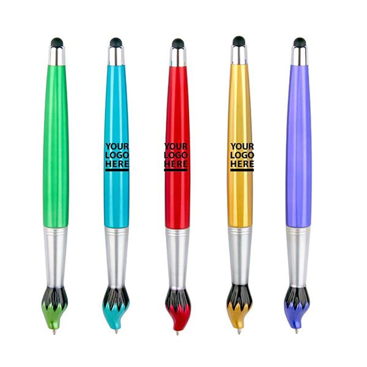 Flame Shaped Stylus Ballpoint Pen