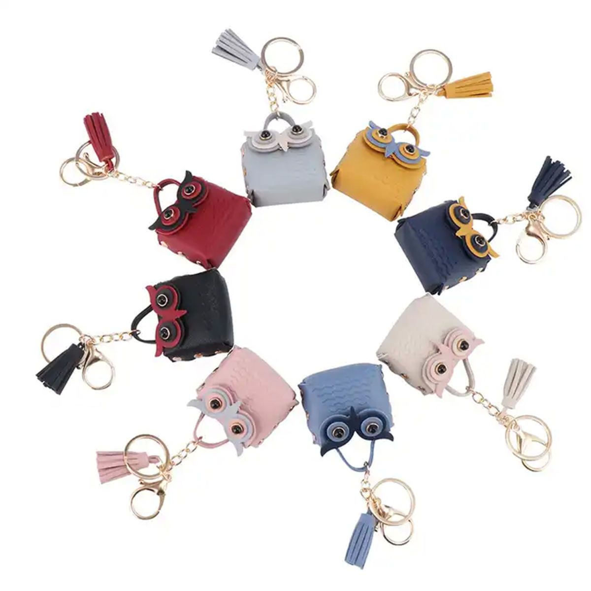 Owl Coin Purse Keychain