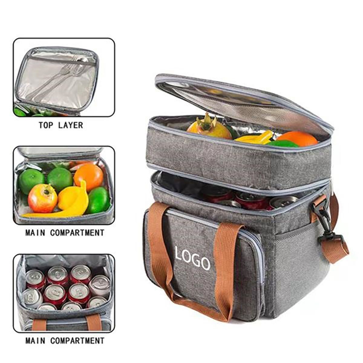Double Cooler Lunch Bag