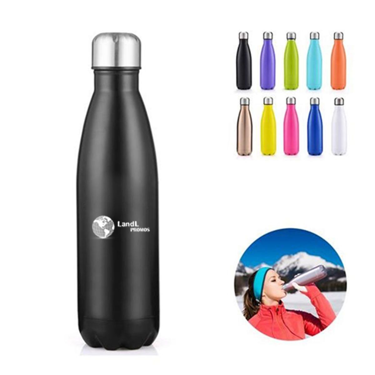 Stainless Steel Water Bottle 17 Oz