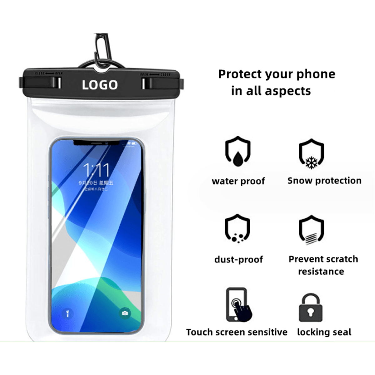 PVC mobile phone waterproof bag