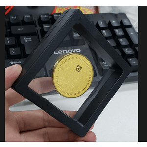 Floating Display Frame with Coin