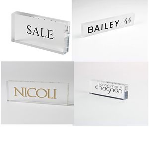 Acrylic Display Tag
