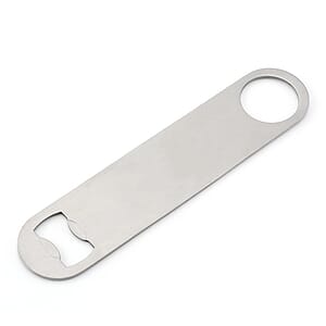 7"L Stainless Steel Bottle Opener without Vinyl Coated