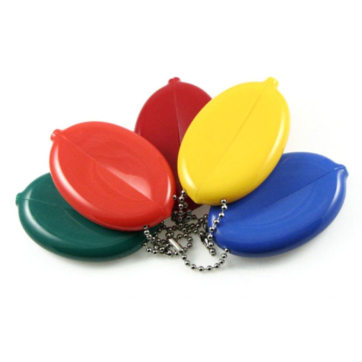 PVC Coin Pouch Change Purse W Chain