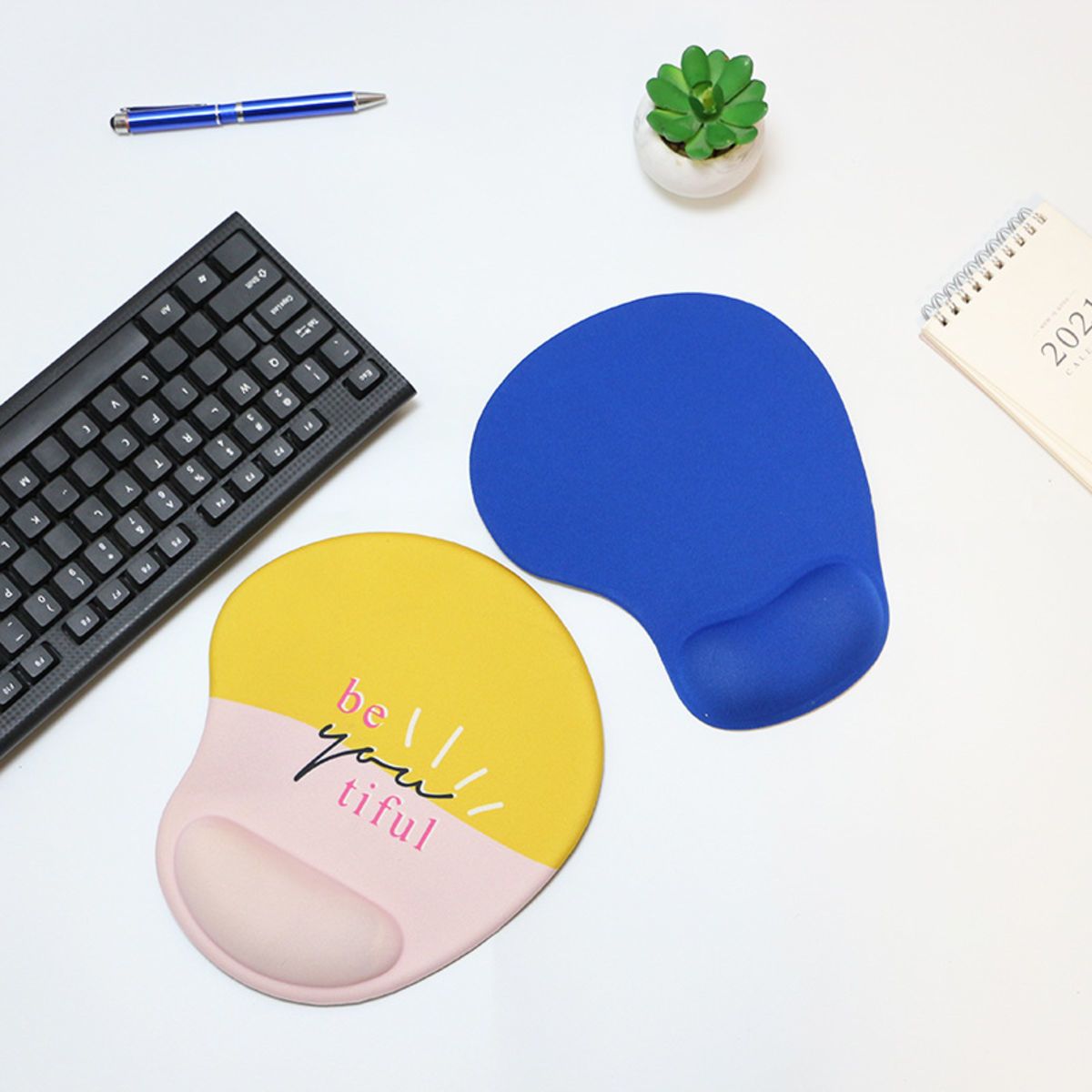Mouse Pad with Silicone Gel Wrist Support
