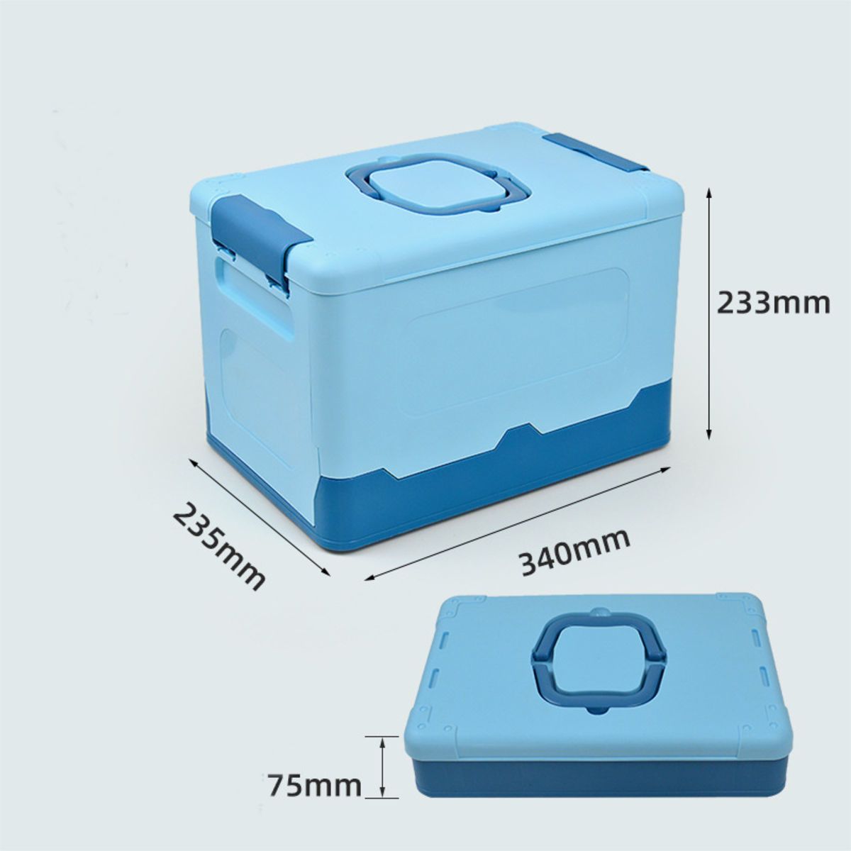 Foldable Storage Bin With Lid