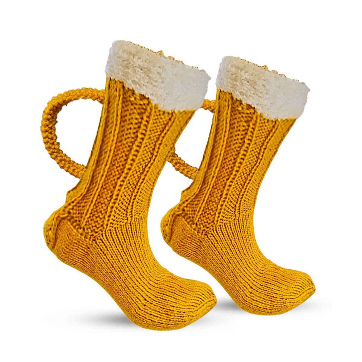 Hand knit Beer Mug Sock