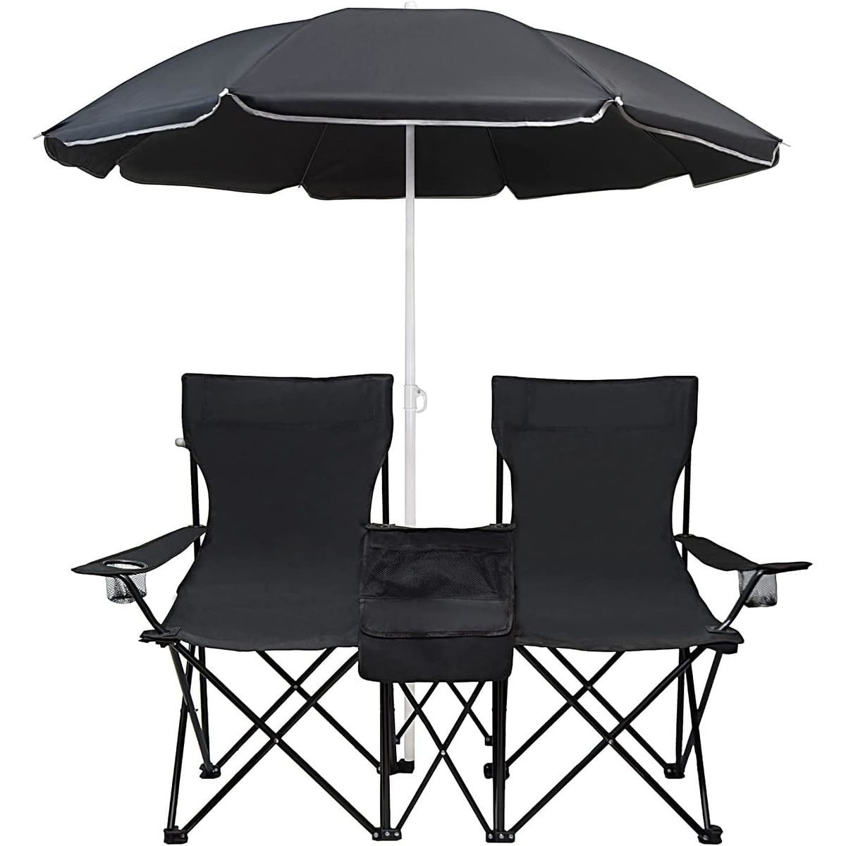 Double Party Chair w/Umbrella