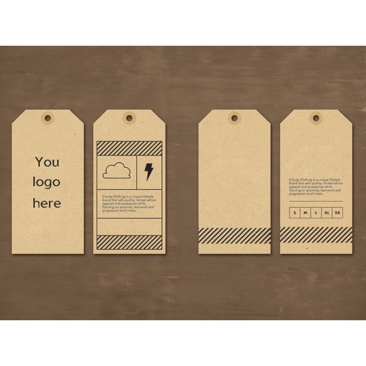 Kraft Gift Marking Hang Tags Price Labels