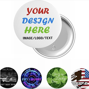 2.25 Inch Round Custom Buttons