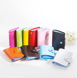 PU Leather Credit Card Cover ID Holder