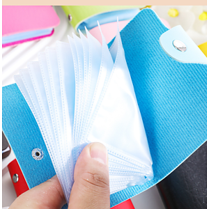 PU Leather Credit Card Cover ID Holder