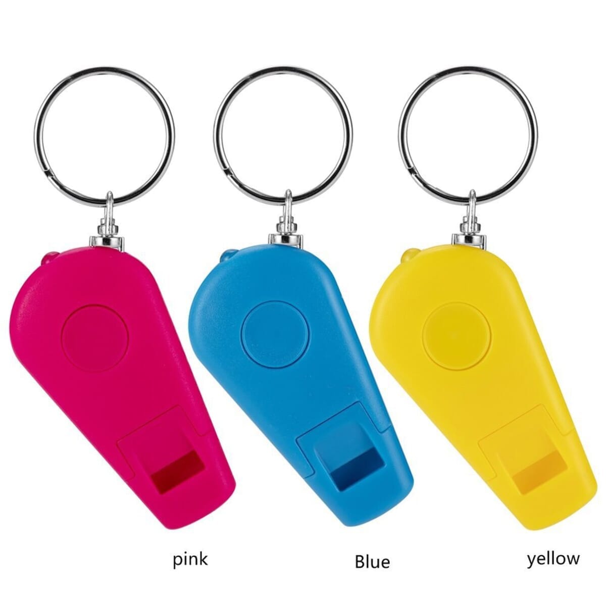 Safety Whistle Flashlight Keychain
